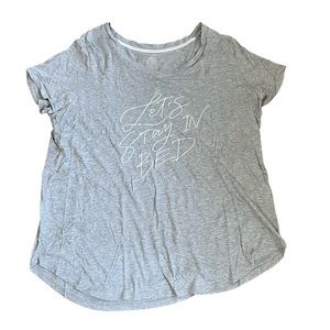 NWOT • “LET’S STAY IN BED” Lounge T-Shirt